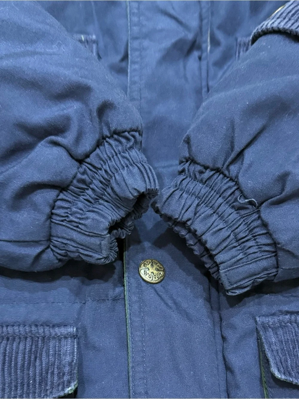 Vintage 90s Oshkosh B’Gosh Blue Winter Parka Coat Boys Size 2T Project Earth